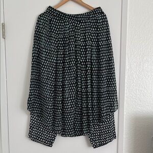 HD in Paris Black and White Patterned Pant Skirt